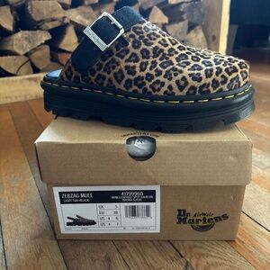 Dr. Martin leopard print mule